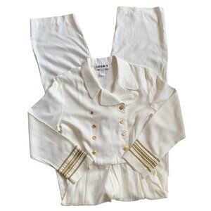 Vintage Studio Nautical Anchor Jumpsuit Romper USA  14